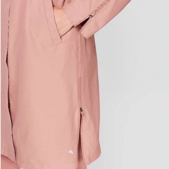 JoyLab Pink Trench Raincoat Size XS - Picture 2 of 3